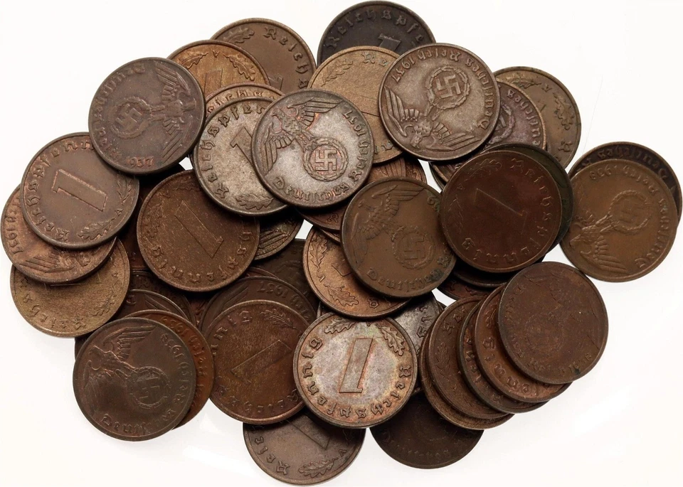 Rare Old Original WWII German War Coin WW2 Germany Military Army Collection Cent - Image 3 of 3