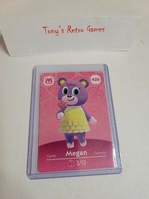 !SUPER SALE! MEGAN # 426 Animal Crossing Amiibo Card SERIES 5 MINT NEVER SCANNED