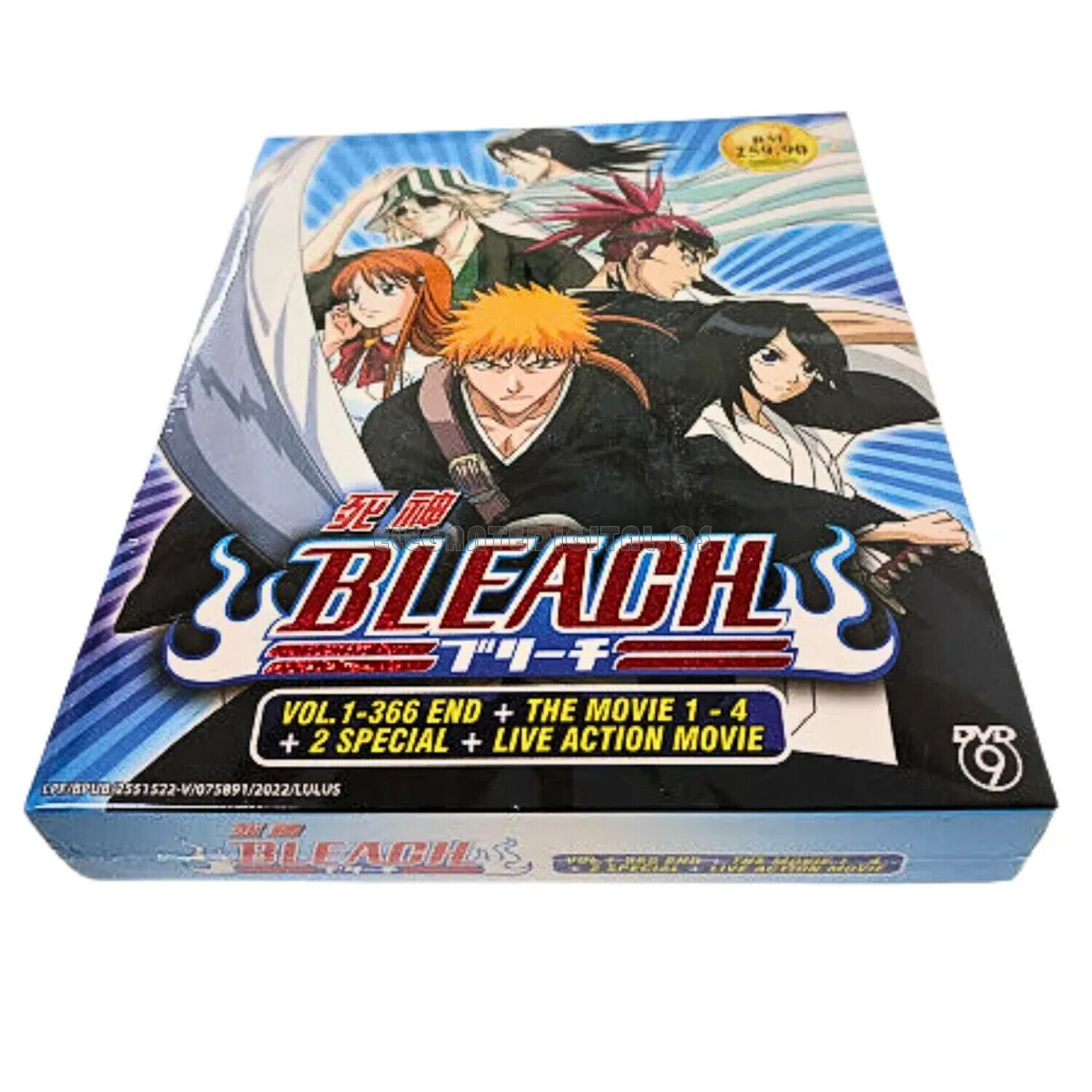 BLEACH + LIVE ACTION MOVIE - ANIME TV DVD (1-366 EPS+4 MOVIES+2 SPECIAL)  ENG SUB