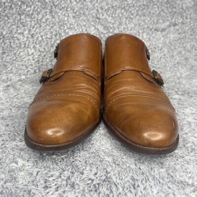 Cole Haan Mens 11 Warner Grand Monk Strap Buckle Brown Leather Shoes C29035 Cole Haan Mens 10 M Warner Grand Monk Strap Buckle Brown  main image 2