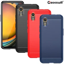 For Samsung Galaxy XCover 7 / 7 Pro Case Slim Carbon Fiber Soft TPU Phone Cover