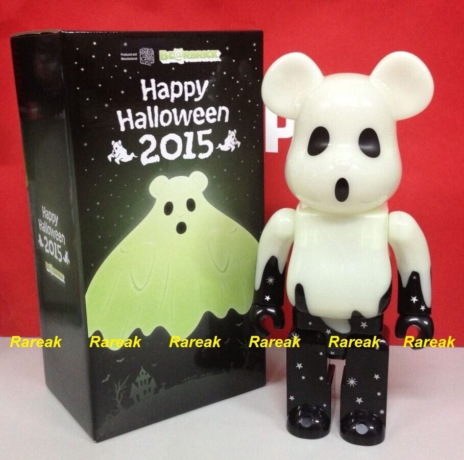 Medicom Bearbrick Happy Halloween Ghost in Glow n Dark GID 400% be@rbrick