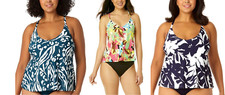 NWT Anne Cole Women's Easy Tri Tankini Top Multicolor Sizes XS-18W 80 LLL250