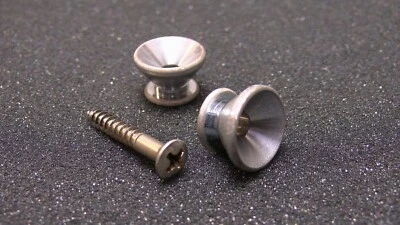 Gotoh EP-B(2) Gurtpin (2Stck) Relic Serie aged chrome Fender style m. Schrauben