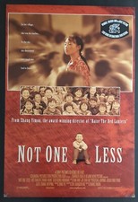 Not One Less 1999 Original 27x40 One Sheet Movie Theatre Poster Rolled