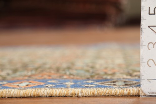 Vintage Over-Dyed Handmade Green Wool Tebriz Accent Rug Traditional Carpet 3x5 - Picture 17 of 18