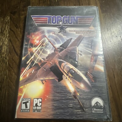 TOP GUN - F-22 Raptor & B-2 Spirit Stealth Bomber Flight Sim PC Game - SEALED