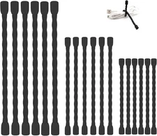 Twist Tie - 18PCS Silicone Cable Ties, Reusable Twist Ties Bendable Cable Tie