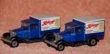 Paar Vintage Matchbox Superfast Model A Ford Vans Werbung Kellogg's 1979