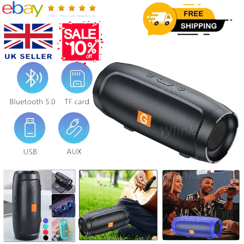 40W Portable Wireless Bluetooth Speaker Waterproof Stereo Bass Loud USB ...