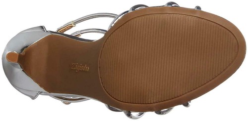 Zigi Soho Women's Blaker High Heel Sandal Silver Patent Size 7.5 Medium US New - Picture 4 of 7