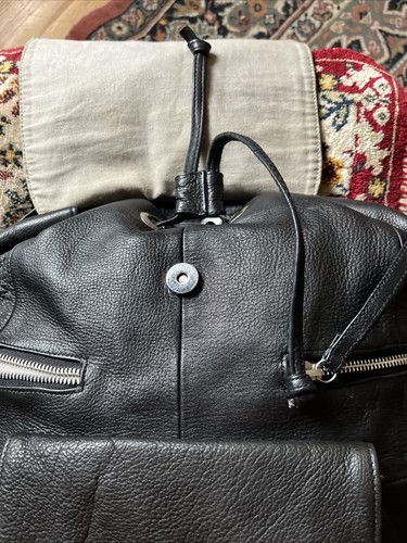 Day & Mood Large Quality Soft Leather Backpack Clean Non Smoker - Picture 3 of 12