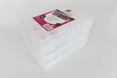 Creative Options Organizer Bead Basics Organizer-18 Fixed Compartments 4 Pack