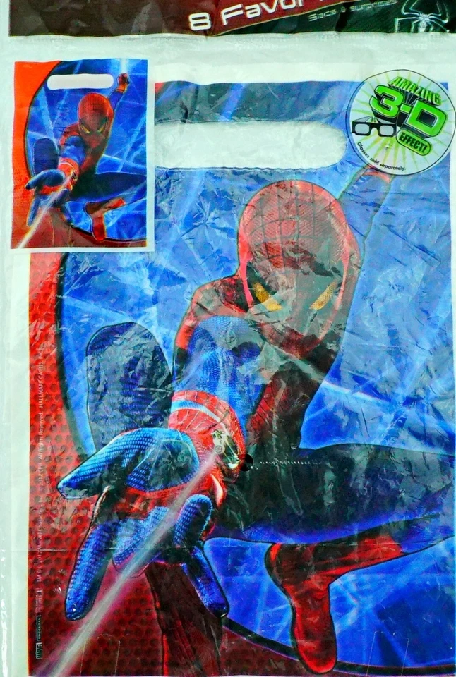 Hallmark Increíble Spider Man Bolsas Bolsas de regalos Favores de fiesta Fiesta Fiesta Bolsa de regalo Foto 2 de 4