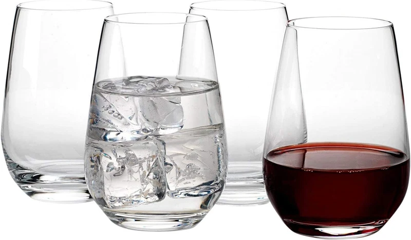 4 Bicchieri Acqua Bibite VILLEROY E BOCH Set Servizio in Vetro Cristallo OFFERTA