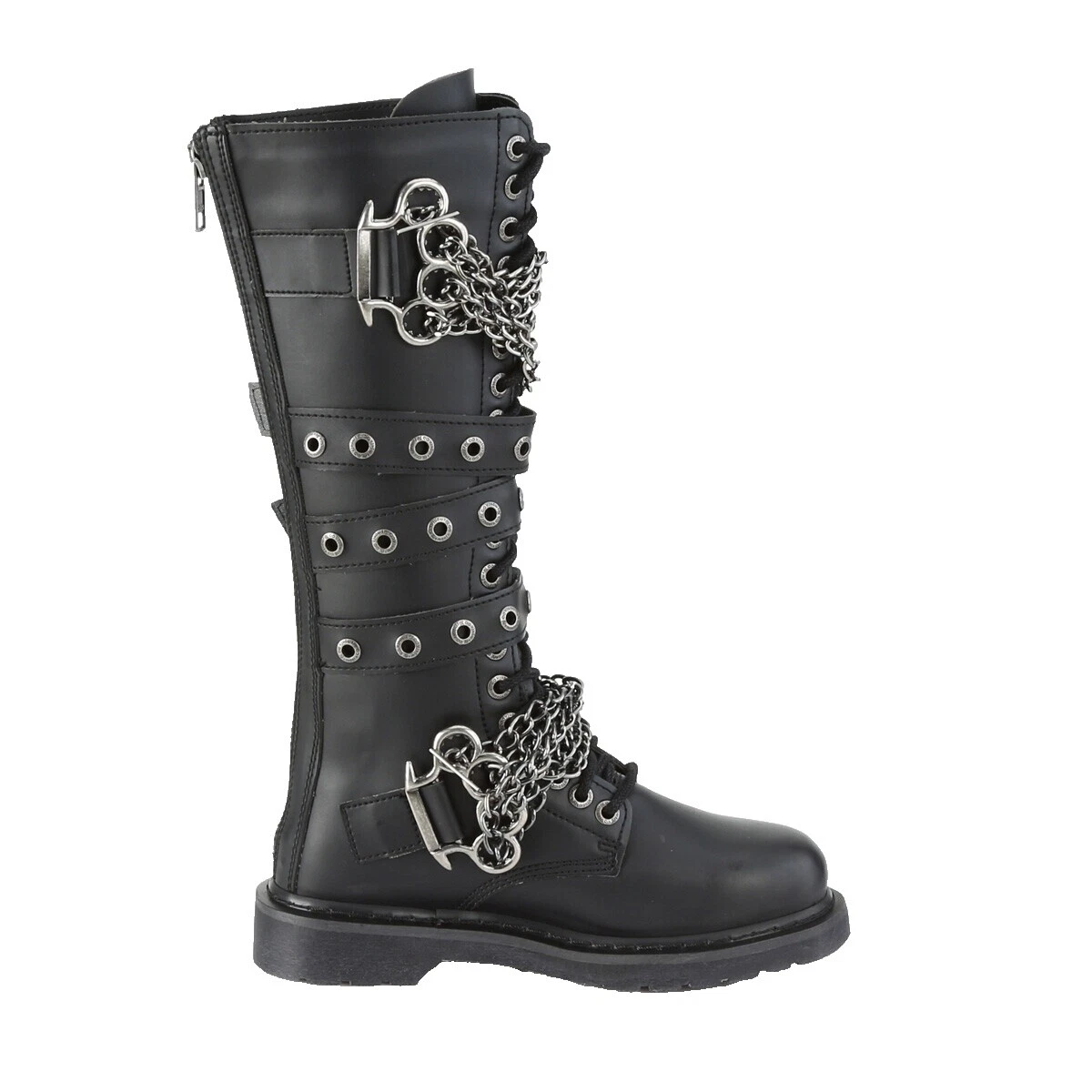 Hombre Cuero sintético Demonia Biker