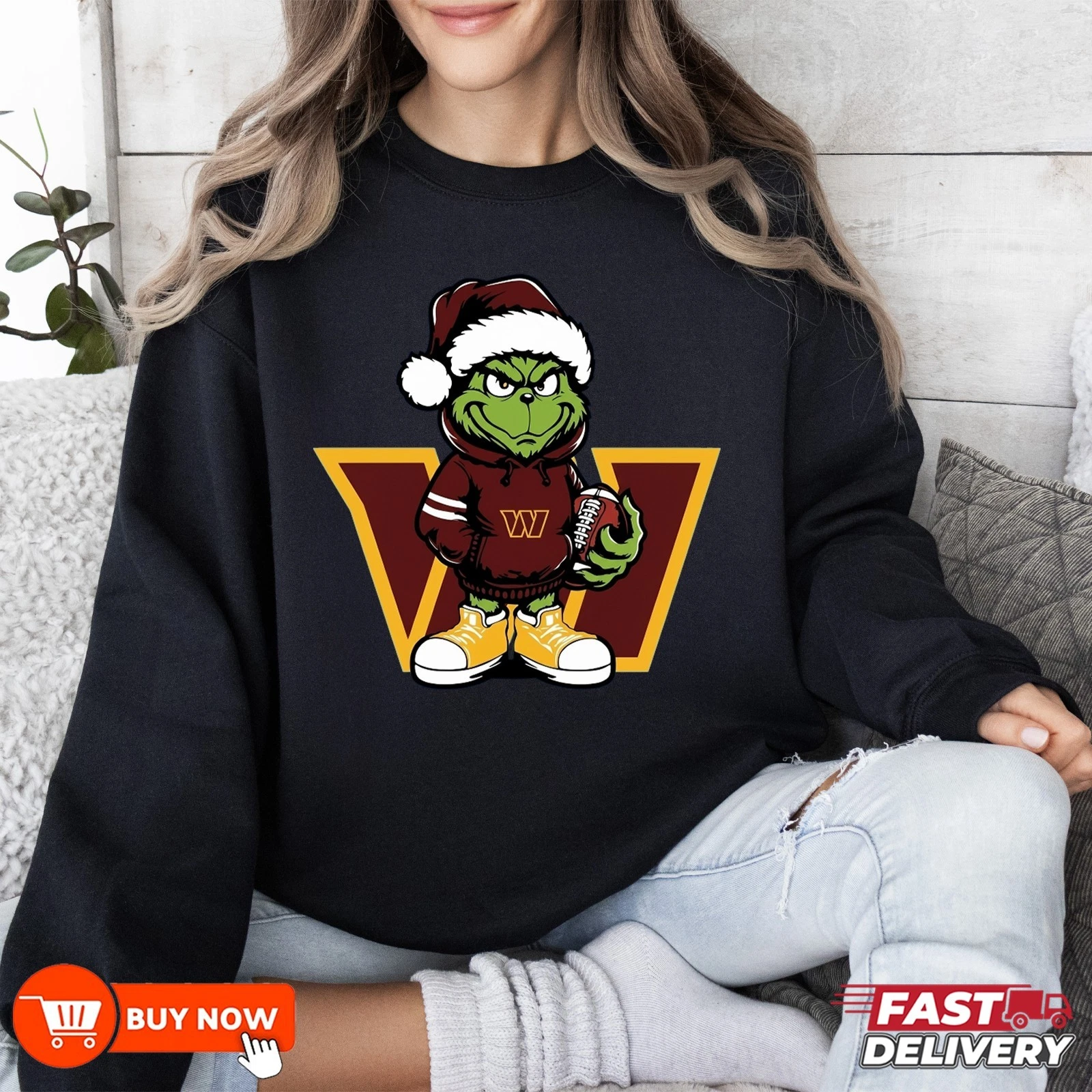 Washington Commanders funny character football Football Sweatshirt