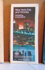 1998 AAA Street Map to New York City and Vicinity, New York