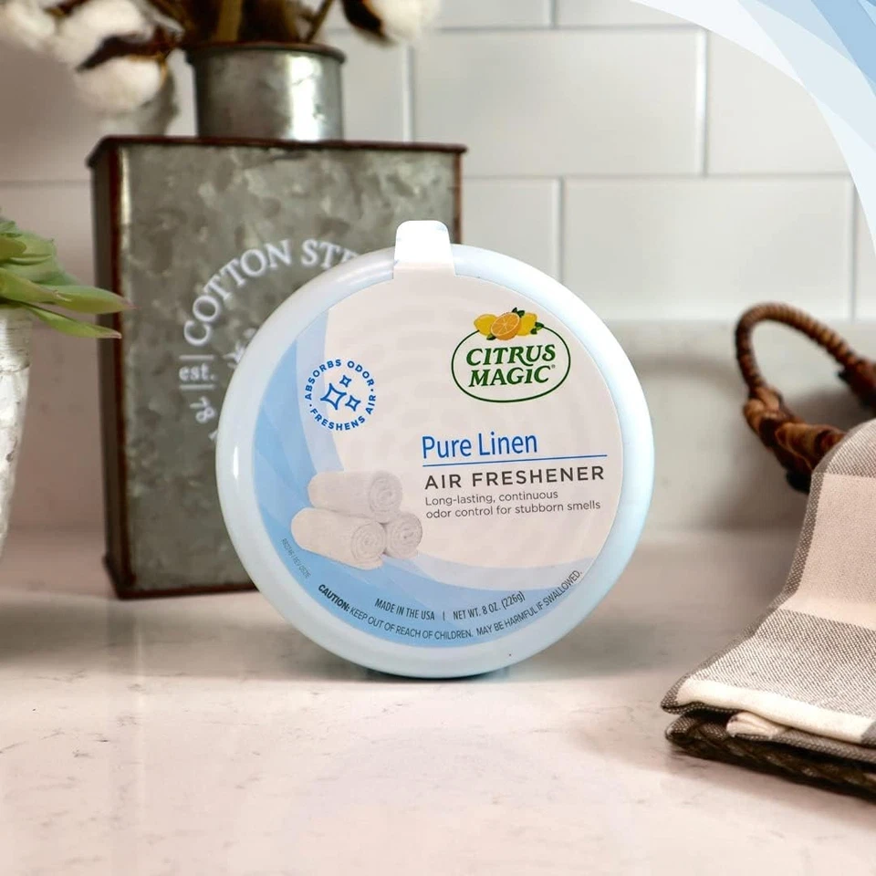 Ambientador sólido absorbente de olores, lino puro, 8 onzas, paquete de 1 Foto 4 de 4