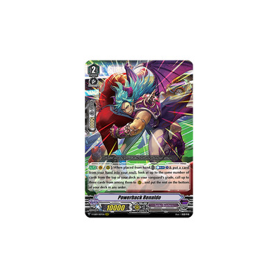 Vanguard TCG card V-EB09/007EN RRR Powerback Renaldo The Raging Tactics