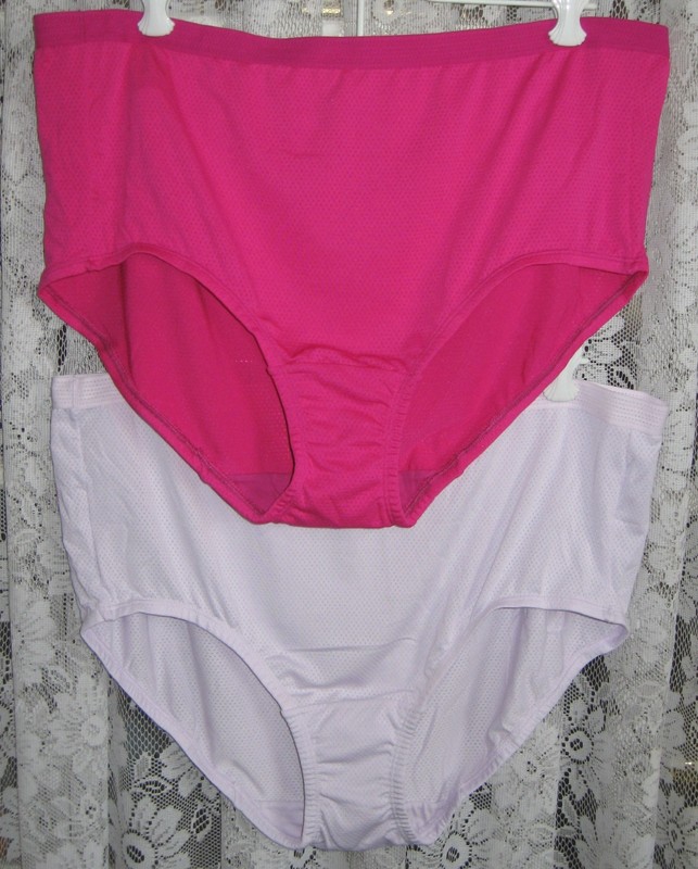 FRUIT OF THE LOOM FIT FOR ME 2 PAIRS PANTY BRIEFS WOMENS SIZE 10