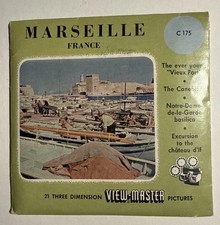 RARE View-Master MARSEILLE FRANCE - C175 - 3 Reel Set