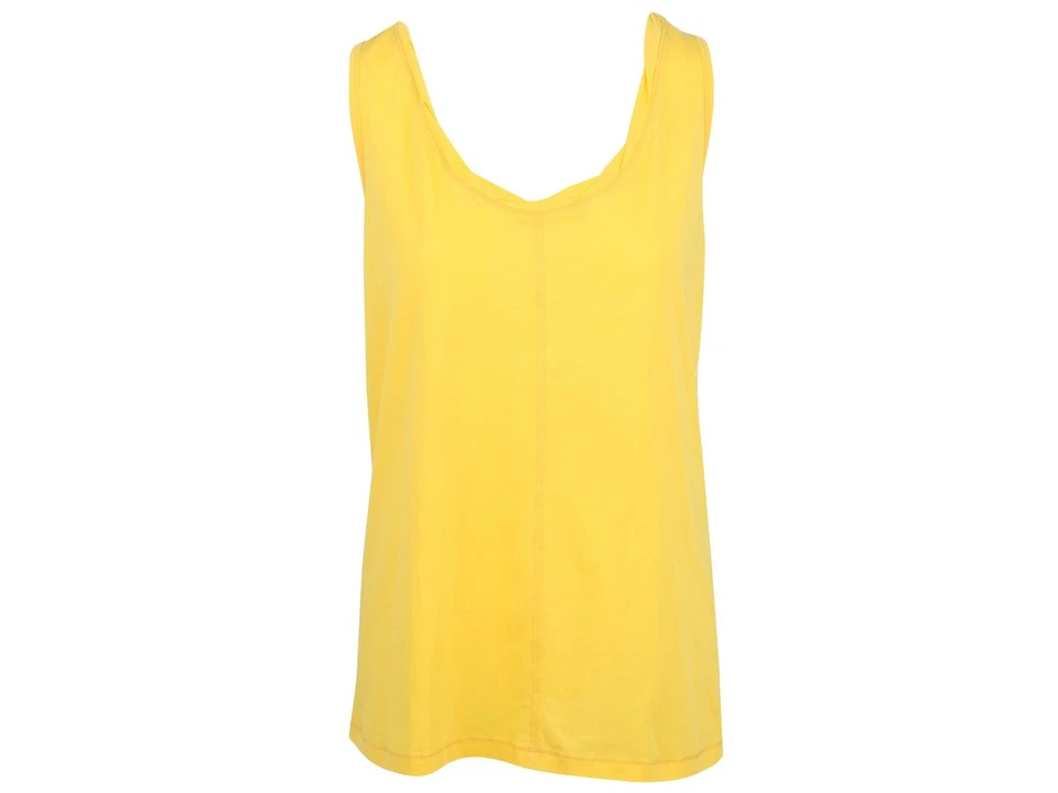 Burberry Sport Damen Shirt Träger Tank Top Größe XL 100% Baumwolle Gelb - Bild 1 von 4