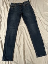 Women  s Jordache Skinny Jeans Size 6,Waist 30,Dark Blue,Pre-Owned Z7