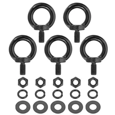 5Pcs M8x15mm 304 Stainless Steel Lifting Shoulder Eye Bolt with Nut Washer Set