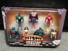 DC SUPER HEROES JUSTICE LEAGUE ORIG. MEMBERS COLLECTION + COLLECTOR CARDS ON BOX