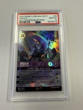 2024 DISNEY LORCANA 4 SET CHAMPIONSHIP PRIZE 38 URSULA SEA WITCH QUEEN PSA 10