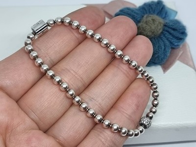 VERPACKT Original Pandora Silber Beads & Pave Armband 18,5 cm   S925 ALE 