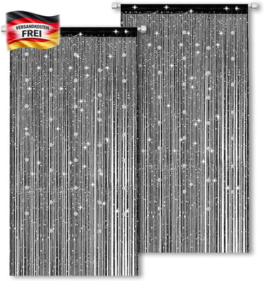Insektenschutz Türvorhang 200x100cm mit Perlen für Balkontüren und Terrassen