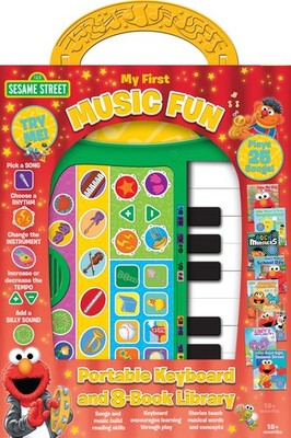 Sesame Street - My First Music Fun - Portable Keyboard and 8-Book Library - ...