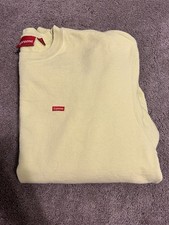 Supreme Mens Crewneck Pullover Sweatshirt Yel...