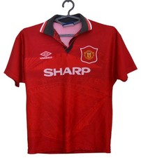 MANCHESTER UNITED 1994/1995/1996 HOME FOOTBALL SHIRT JERSEY UMBRO SIZE L BOYS