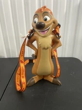 Disney Parks The Lion King Timon Sipper Souvenir Cup With Strap Hakuna Matata