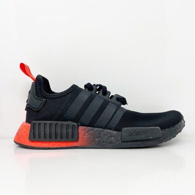 Adidas Boys NMD R1 FW2276 Black Running Shoes Sneakers Size 5