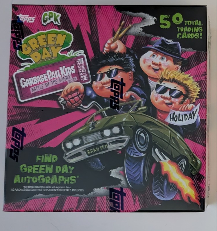 NEW SEALED 2024 TOPPS GARBAGE PAIL KIDS BATTLE OF THE BANDS GREEN DAY HOBBY BOX