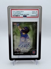 2016 Topps Now Javier Baez WS-4B Cubs World Series Champs 106/199 PSA 10 WS Auto