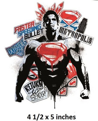 Superman Decal Wall Art Decor DC Comics Peel & Stick Wallpaper Sticker Cling MOS