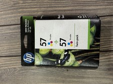 HP 57 Tri-Color Ink Cartridge Twin Pack - Genuine OEM, New Old Stock NOS 