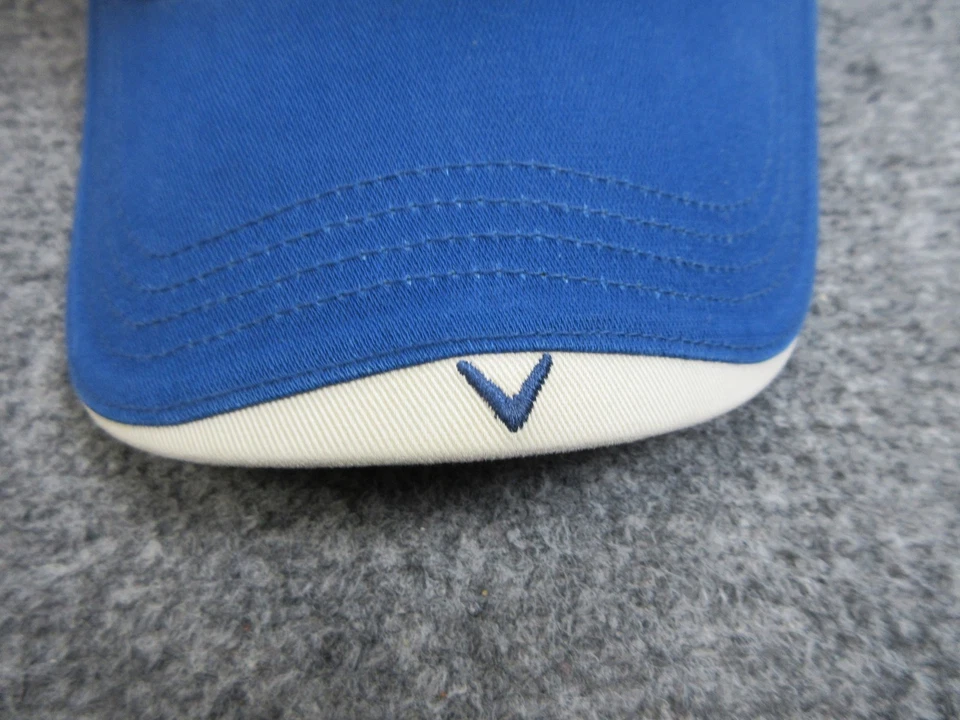 Gorra de golf Callaway con correa trasera azul blanco para hombre golf clásico deportes al aire libre Foto 3 de 4