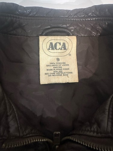 Vintage Acá Joe 9 Cowhide Brown Jacket - Picture 3 of 12