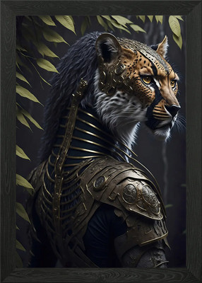 Gepard Gladiator Tier gerahmtes Wandbild Poster Leinwanddruck Bild