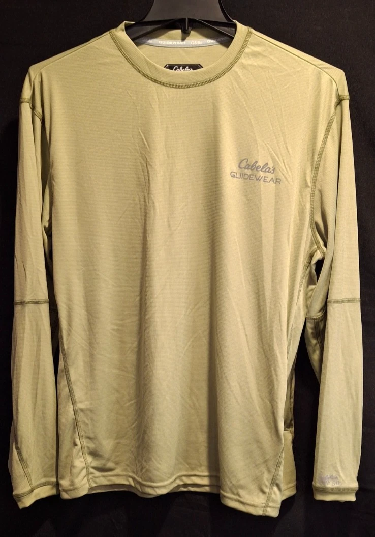 Chemise De Pêche Cabela's Guide Wear GXII – Homme XL – Nylon Ventilé Beige – NEUF Sans étiquette