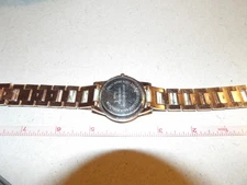 Accutime Watch Co. Womens Watch Rose Gold Tone Band&Bezel