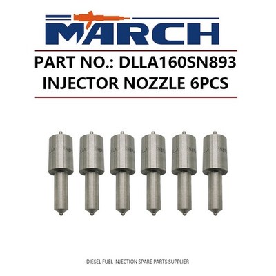 6Pcs Diesel Fuel Injector Nozzle Tips DLLA160SN893 for Mitsubishi Fuso 6D16 6D17