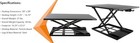 Stand Steady X-Elite Pro, Ergonomic Adjustable Height Standing White , 28in x 20 — photo 3