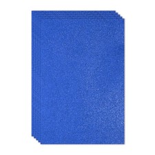 5 Sheets 2mm Glitter Foam Sheet EVA Paper with Back Adhesive, Dark Blue